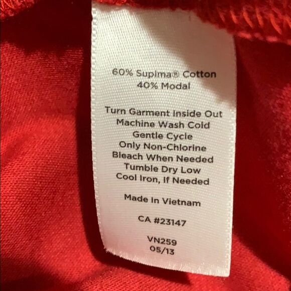 Talbots Petites Red Button-Sleeve Long Sleeve Top – Size SP - Picture 6 of 6